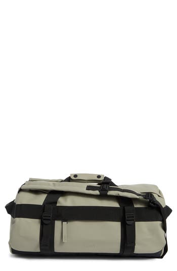 Rains Small Texel Waterproof Duffle Backpack In Sand