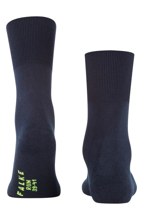 Shop Falke Gender Inclusive Run Crew Socks In Marine