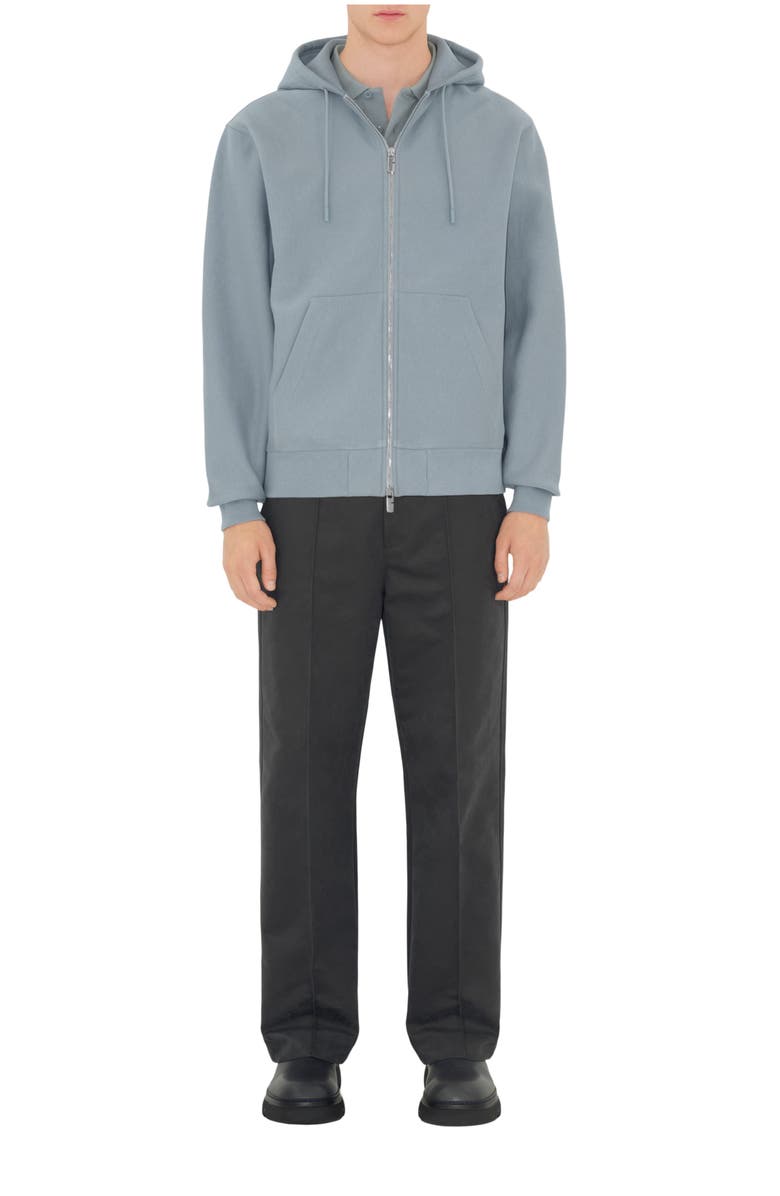 Burberry Logo Cotton Blend Zip Hoodie, Main, color,