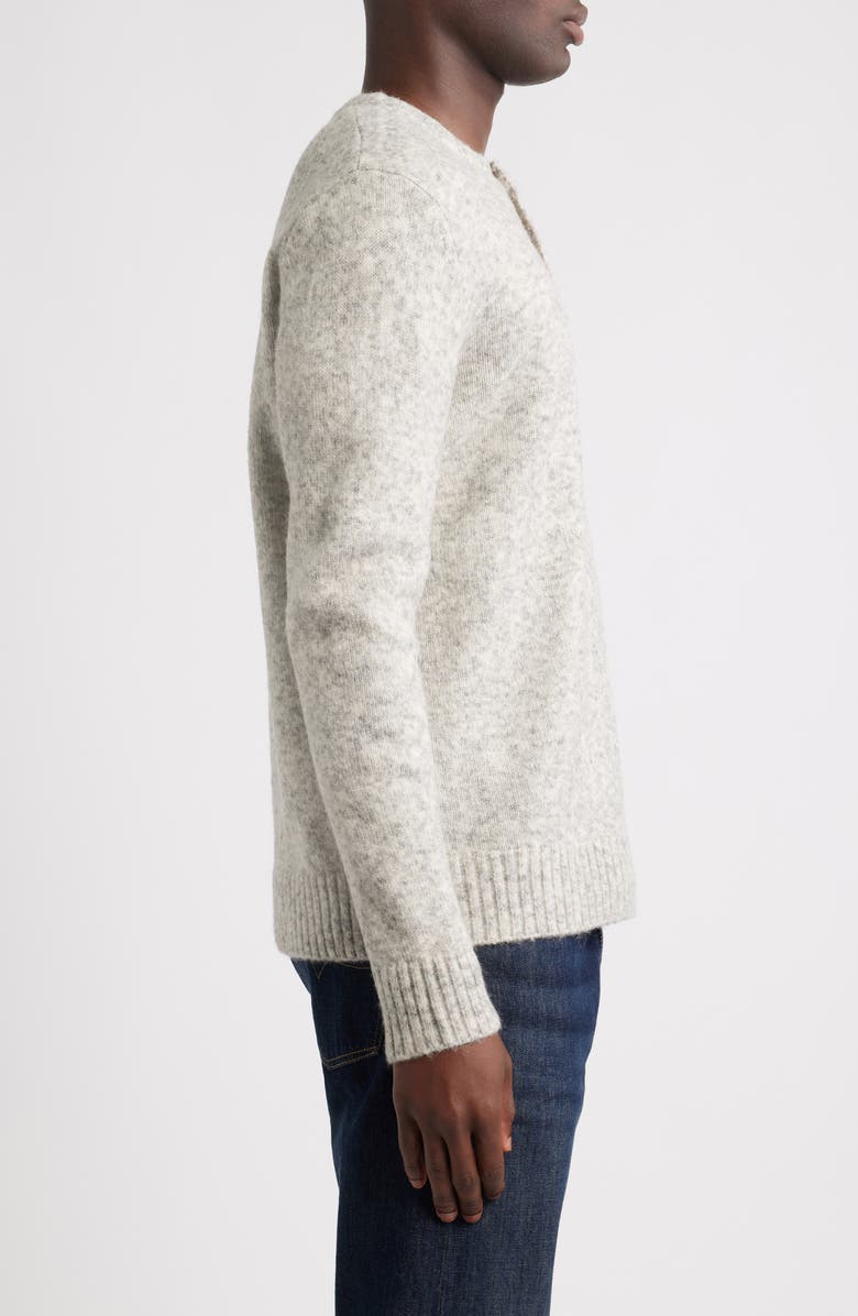 Schott NYC Tri-Blend Henley Sweater, Alternate, color, Cloud Grey