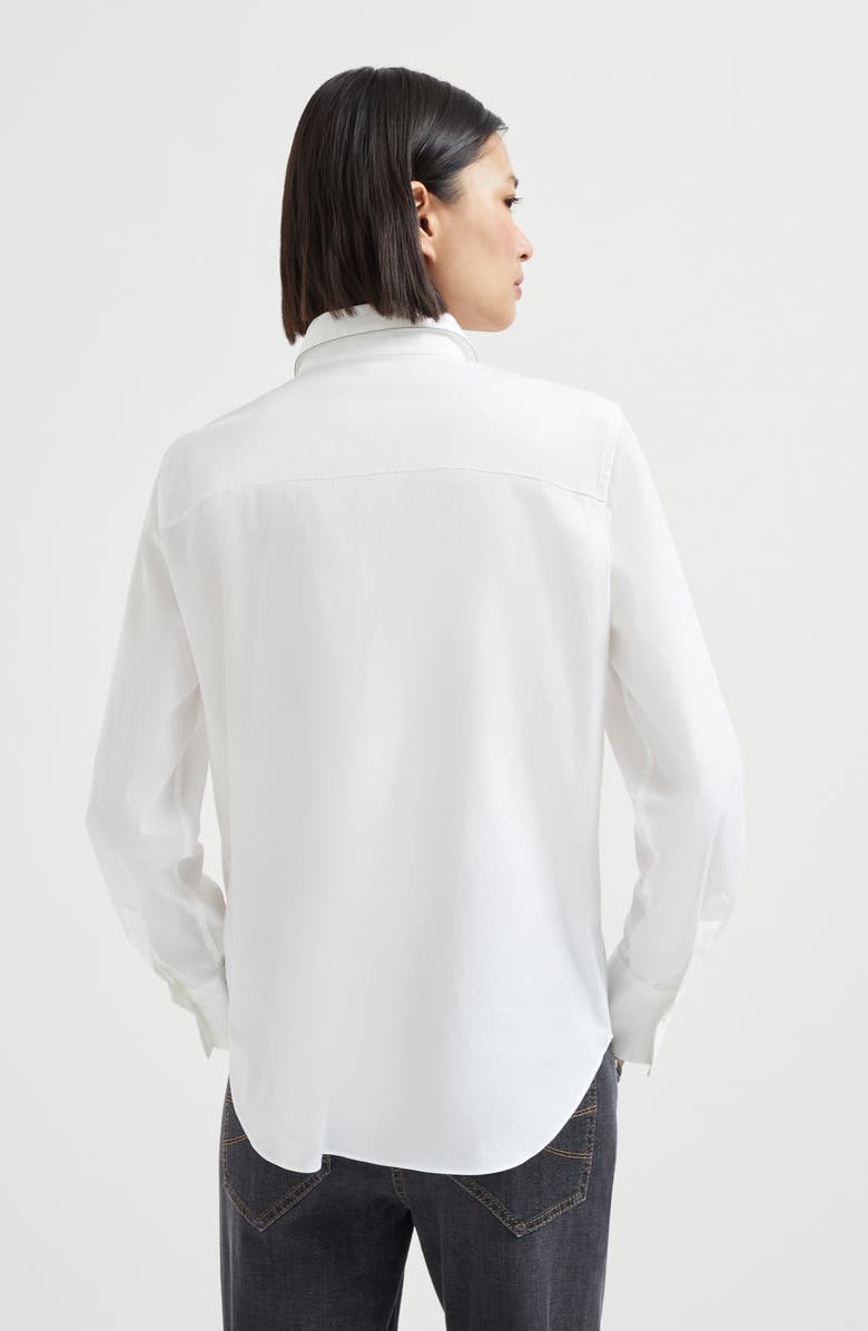 Brunello Cucinelli Shirt with monili, Alternate, color, White