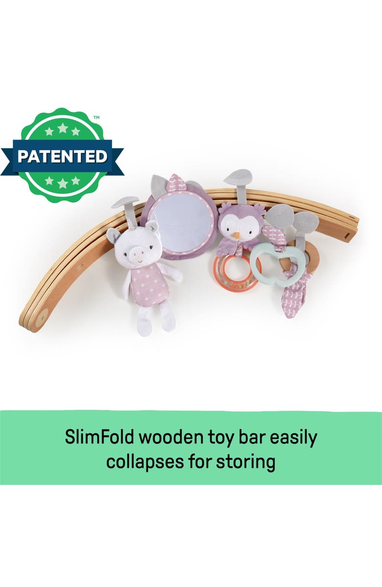 INGENUITY Cozy Spot Duvet Activity Gym with Self-Storage, Alternate, color, Pink