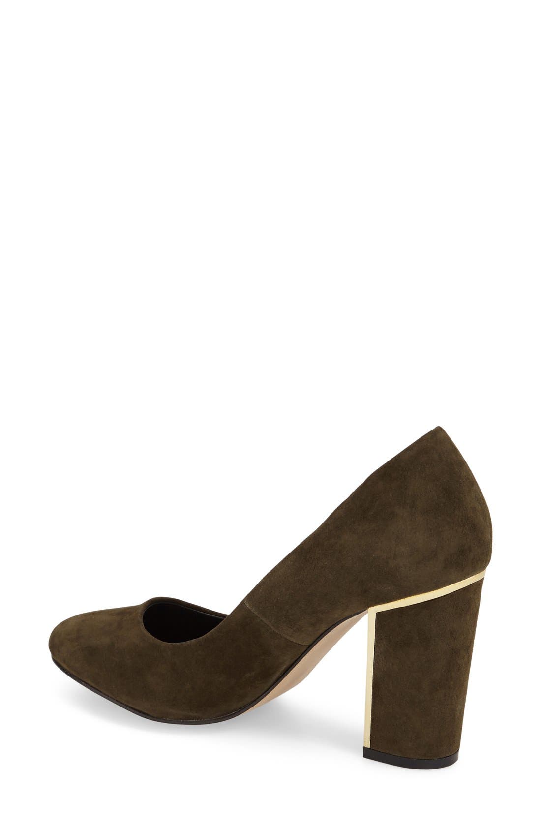'Calder' Pump, Alternate, color, OLIVE SUEDE