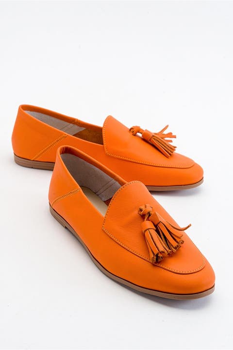 Mona Soft Leather Tassel Loafer (Women)