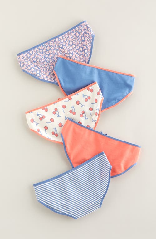 Nordstrom Kids' Assorted 5-pack Hipster Briefs In Blue