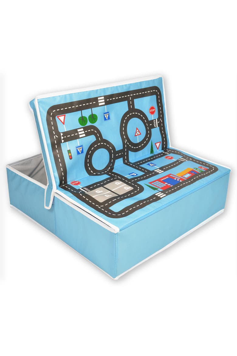 Pop it Up Garage With Road Playmat And Storage, Main, color, Multicolored