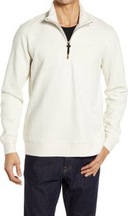 Billy Reid Double Knit Half-Zip Pullover