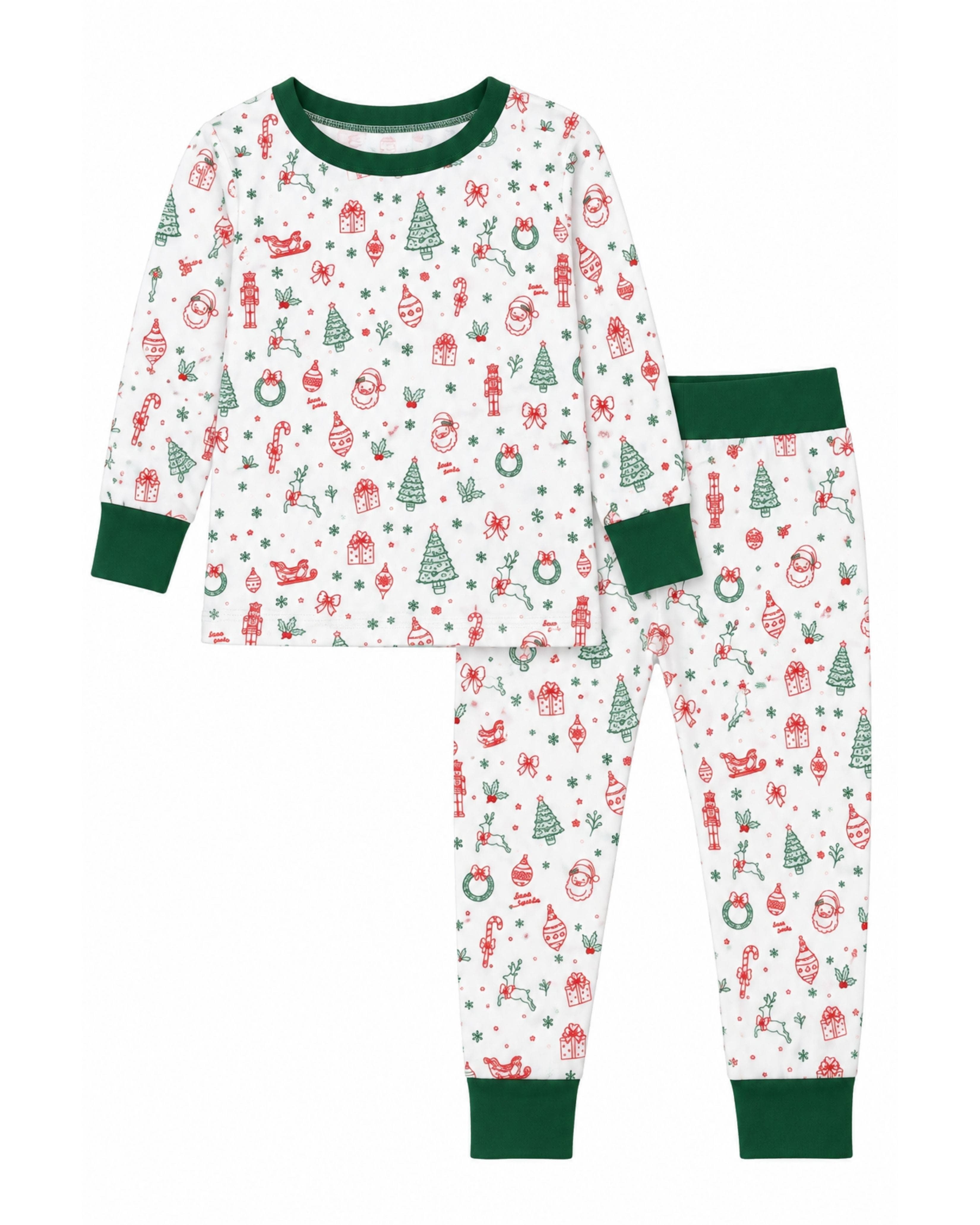 Bits & Bows Dear Santa Two-piece Pajama Set (baby) | Nordstrom