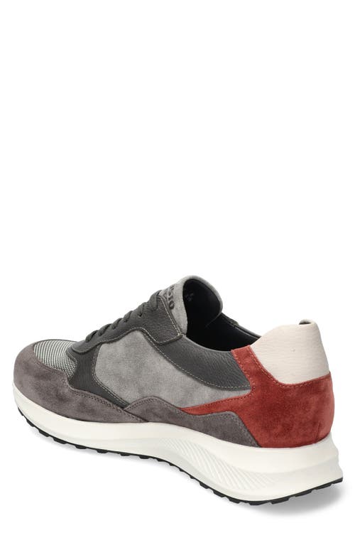 Mephisto Driss Mixed Media Sneaker In Gray