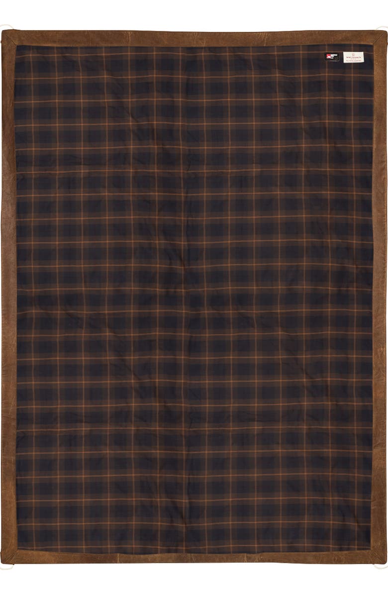 Amundsen Sports Field Blanket, Alternate, color, Hunter Brown Checks