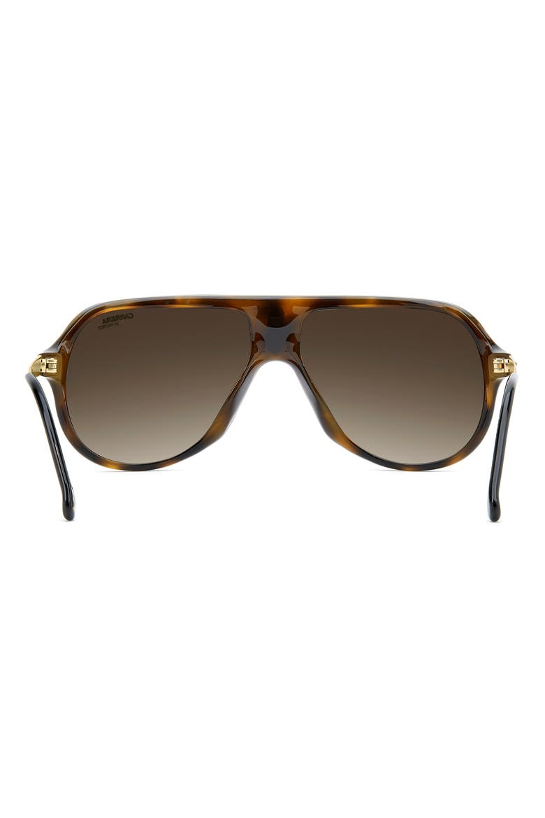 Safari 62mm Oversize Gradient Rectangular Sunglasses, Alternate, color, HAVANA/ BROWN SF