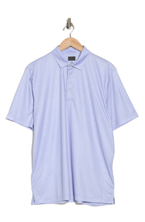 GREG NORMAN GREG NORMAN FOSSIL SHARK PRINT PERFORMANCE POLO