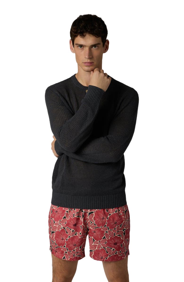 Onia Linen Henley Sweater, Alternate, color, 