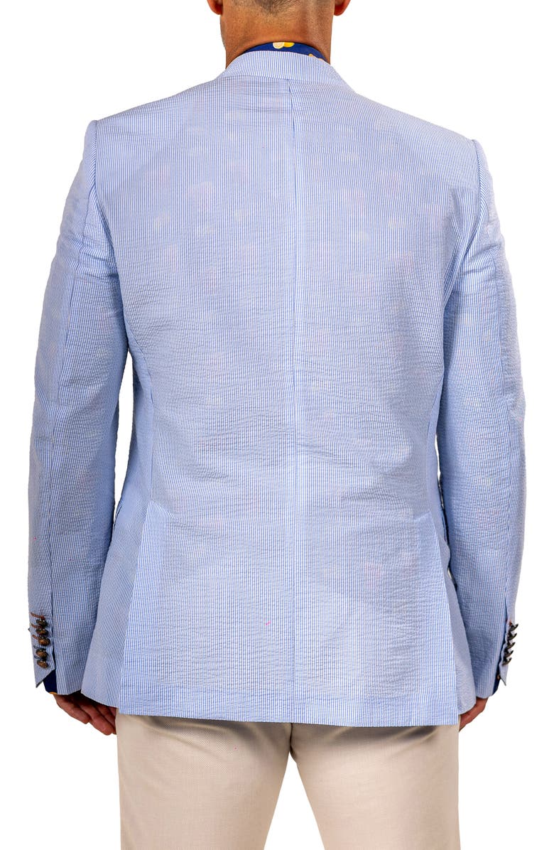 Maceoo Socrates Martyr020 Seersucker Sport Coat, Alternate, color, Blue/ White