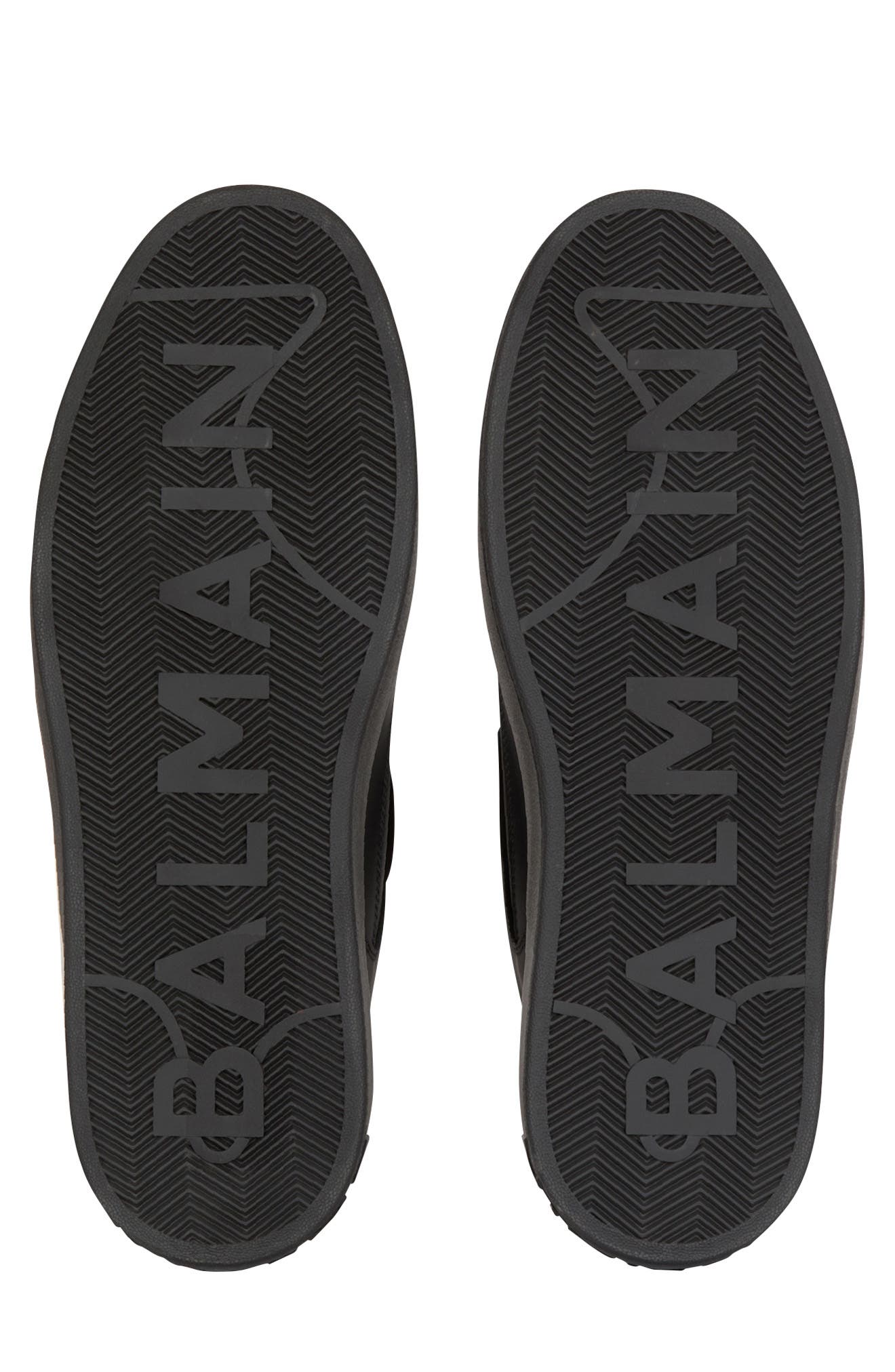 Balmain B-Court Flip Calfskin Low Top Sneaker, Alternate, color, 