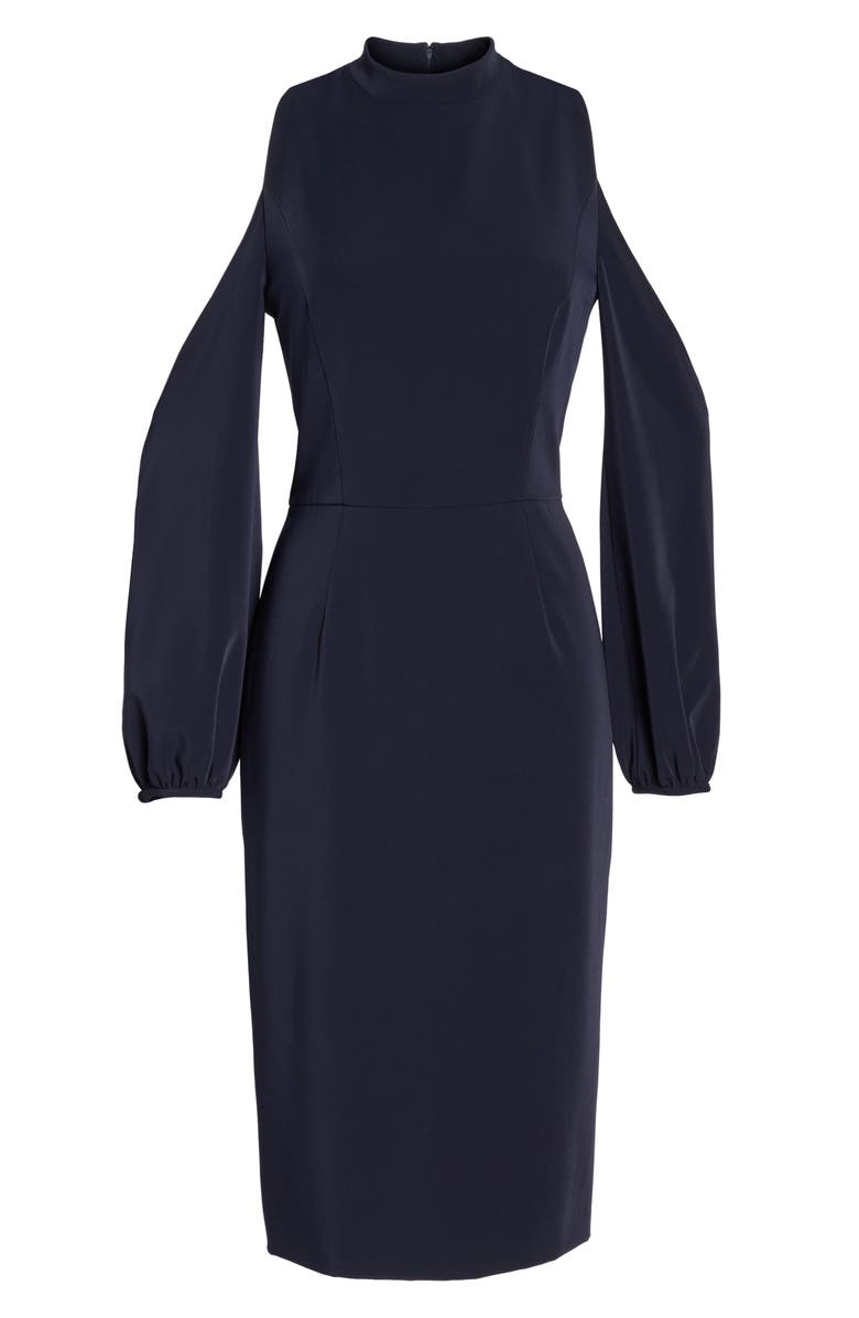 Maggy London Cold Shoulder Midi Dress, Alternate, color,