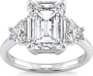 Bliss Diamond Certified 2 1/2Ct Madison Emerald Cut Diamond Engagement Ring 14k Gold Lab Grown