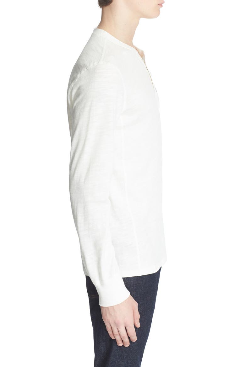 Classic Slim Fit Henley, Alternate, color, WHITE