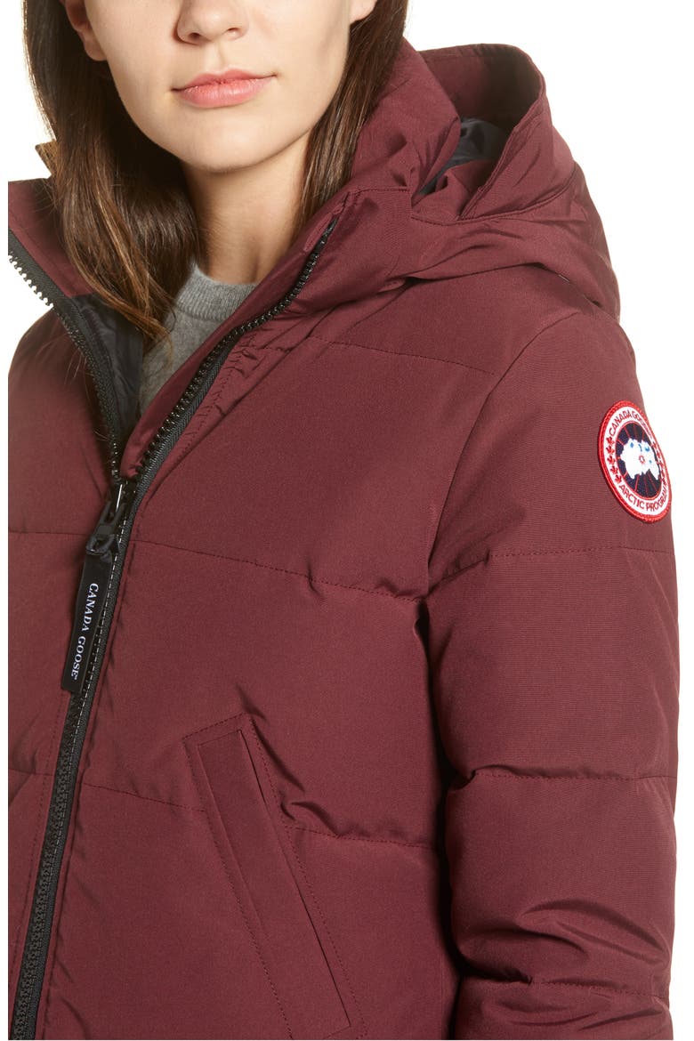 Mystique Fusion Fit Down Parka with Genuine Coyote Fur, Alternate, color, ELDERBERRY