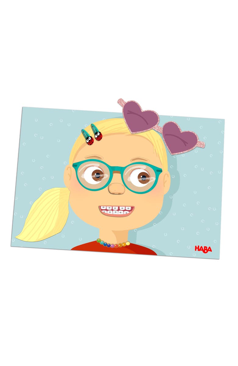 HABA Magnetic Puzzle Funny Faces Mix & Match Game for Toddlers, Travel-Friendly Busy Board and Road Trip Toy for Kids, Toddler Activities for Ages 3+, Alternate, color, Multi