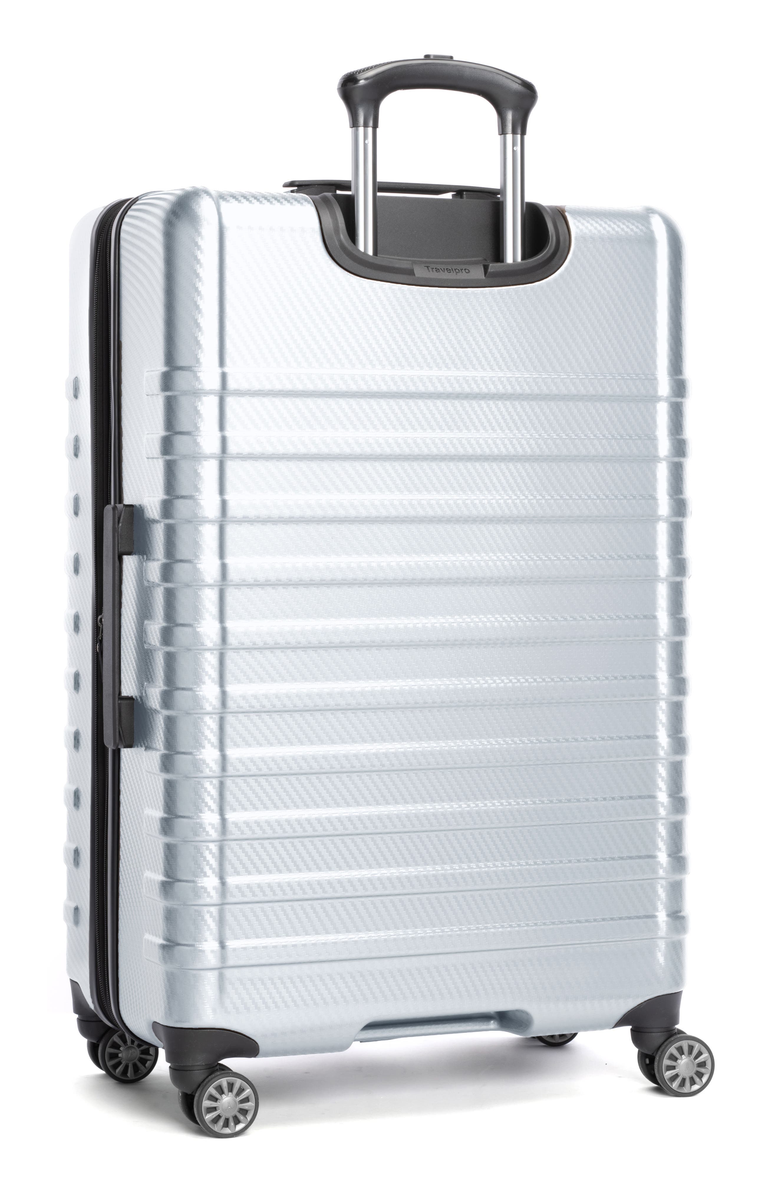 TRAVELPRO Rollmaster<sup>™</sup> Lite 28-Inch Expandable Hardside Spinner Luggage, Alternate, color, Silver Carbon Fiber