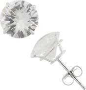 FZN 10K Gold Solitaire Stud Earrings