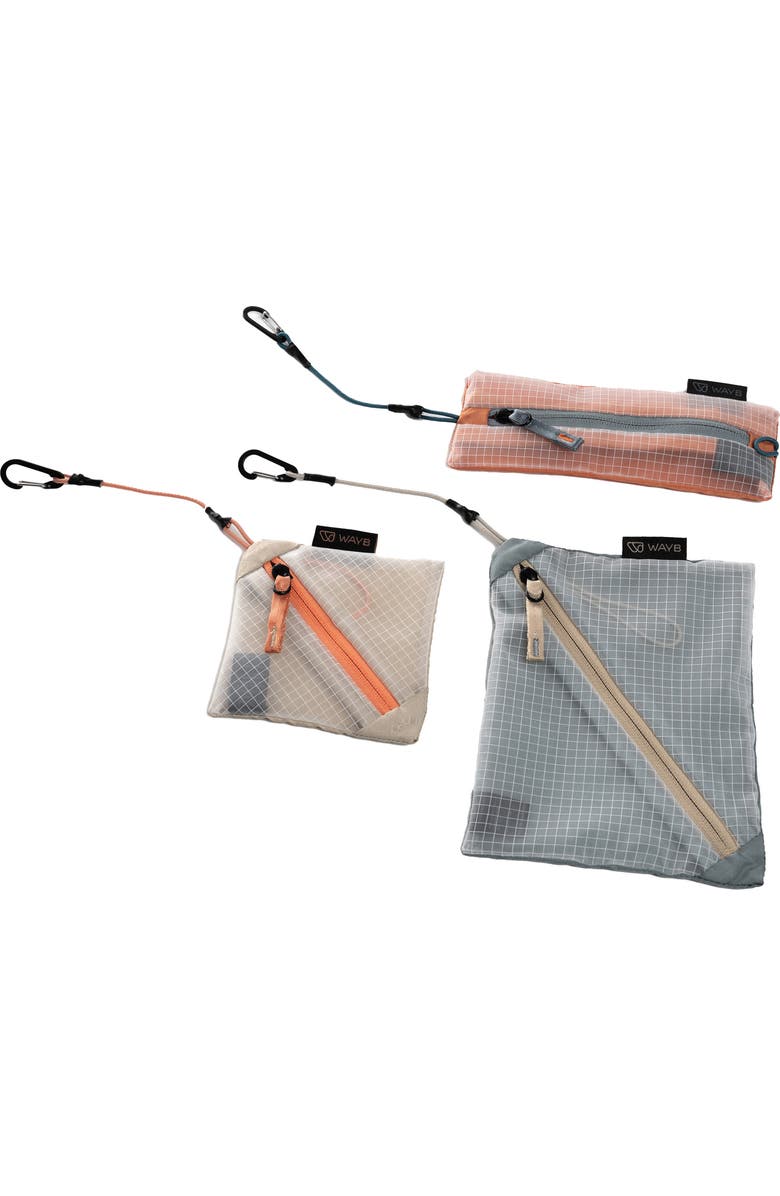 WAYB The Essentials Three-Piece Bag Kit, Main, color, Blue/ Orange Multi