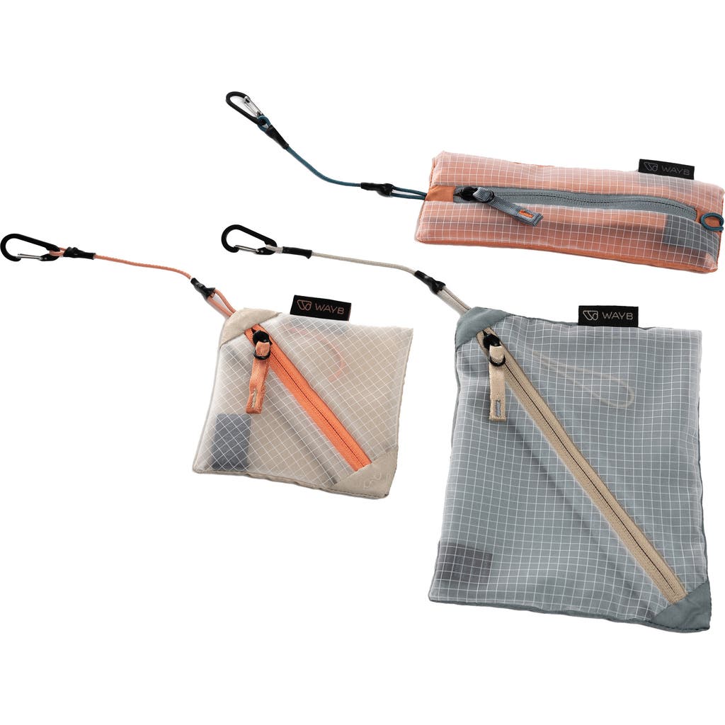 WAYB The Essentials Three-Piece Bag Kit in Blue/Orange Multi  product