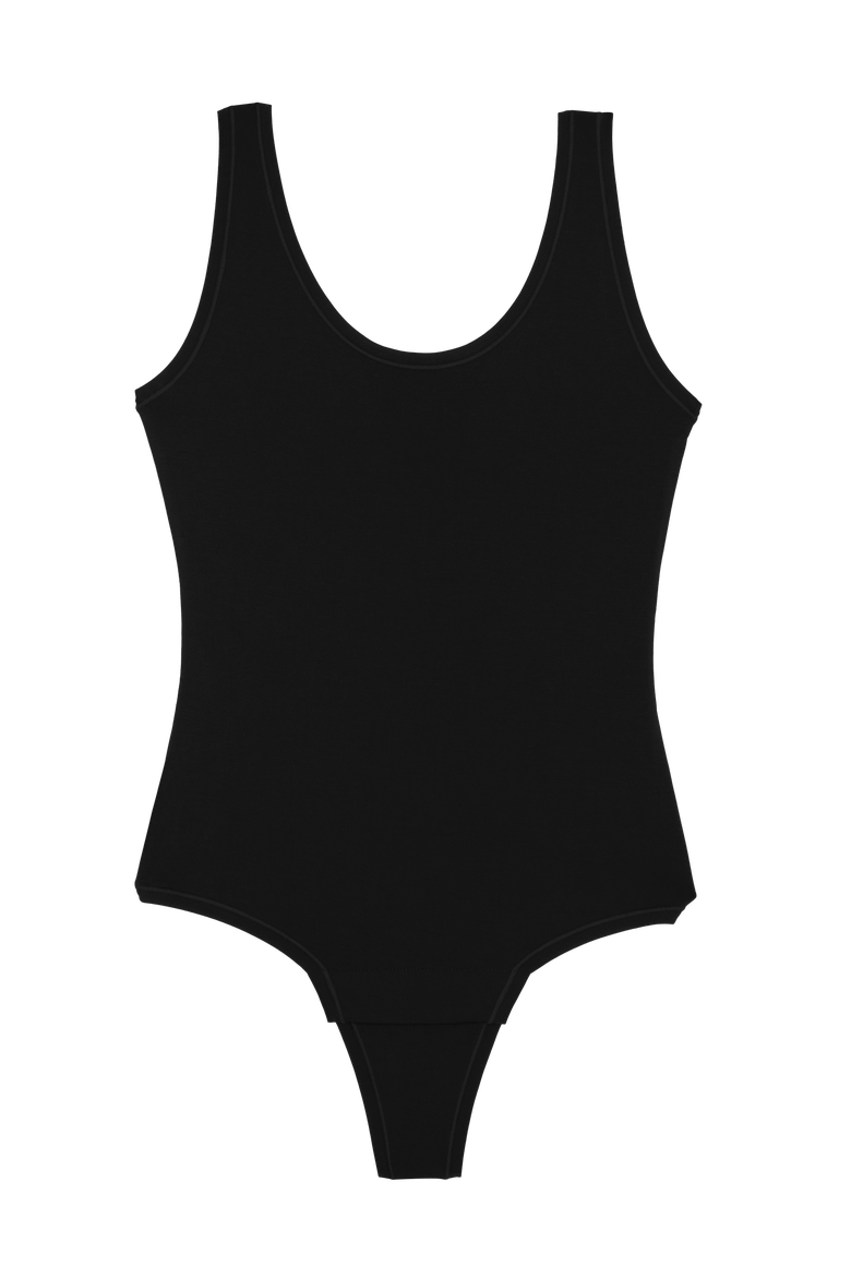 Tank Thong Bodysuit, Alternate, color, Black