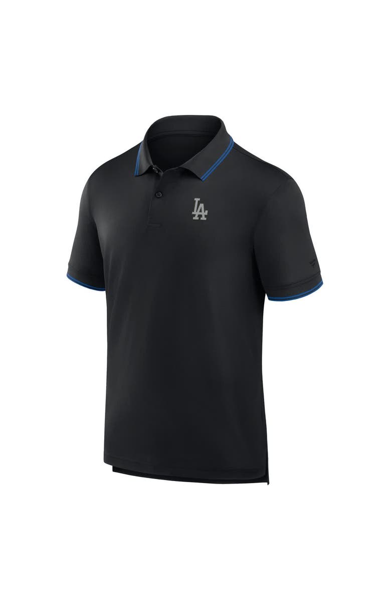 FANATICS Men's Fanatics Black Los Angeles Dodgers Front Office Move Mono Pique Polo, Alternate, color, Black