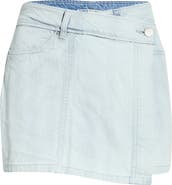 Billabong Jade Saltwashed Denim Wrap Miniskort