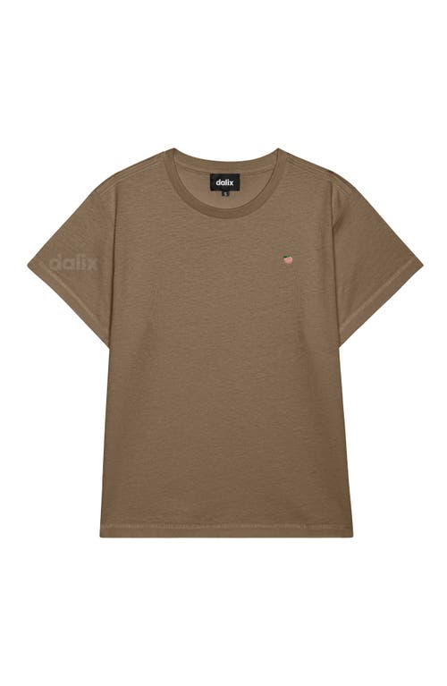 Dalix Womens Lil Strawberry Lightweight High Waisted Tee In Brown