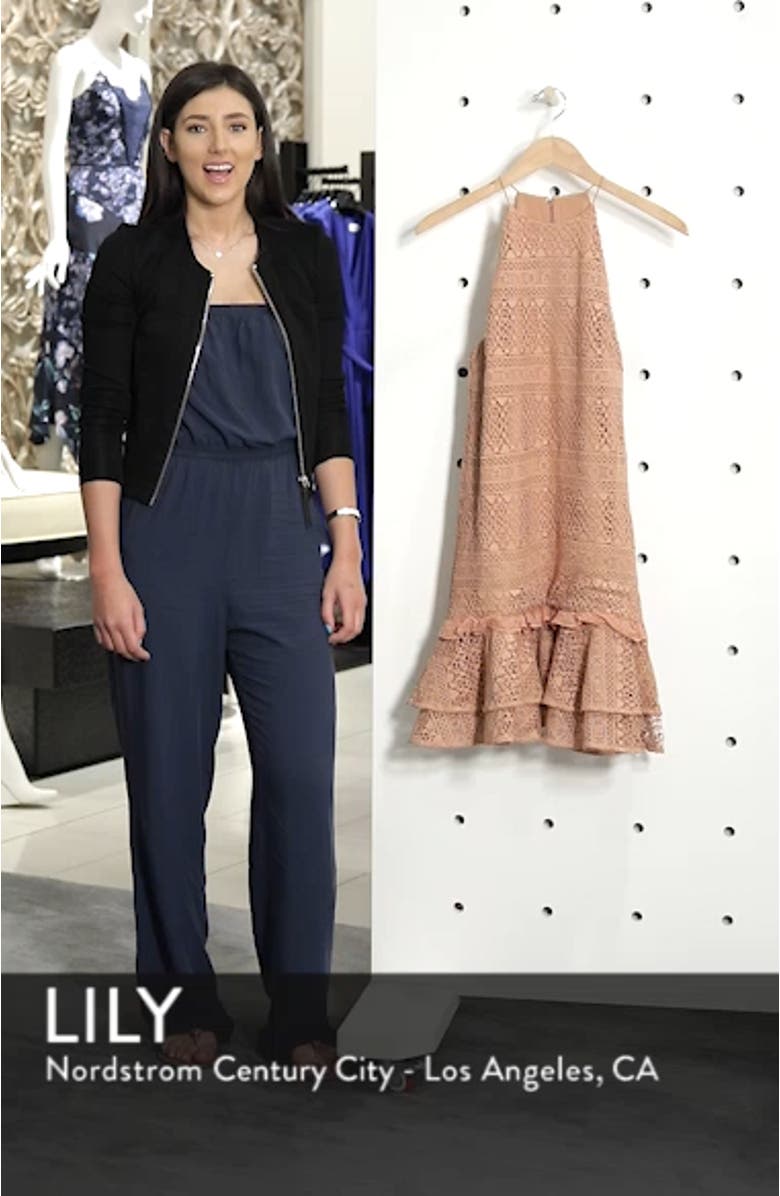 . Elizabeth Lace Halter Dress, sales video thumbnail