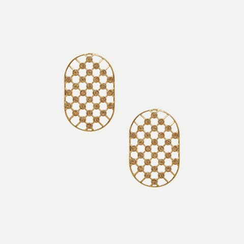 Net Statement Earrings
