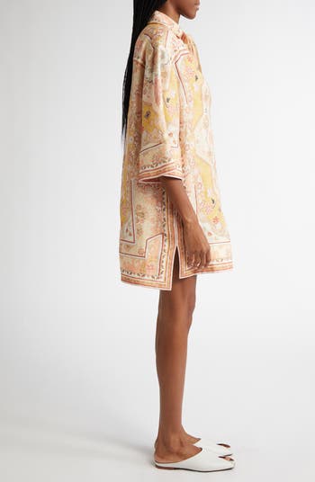 ワンピース Zimmermann Printed linen Wylie tunic dress Zimmermann Wylie Print Linen Tunic Dress | Nordstrom