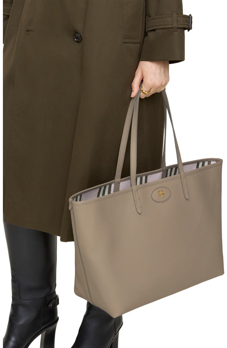 Burberry Medium Reversible Bloomsbury Tote, Alternate, color, Mushroom Beige/Mallow Pink