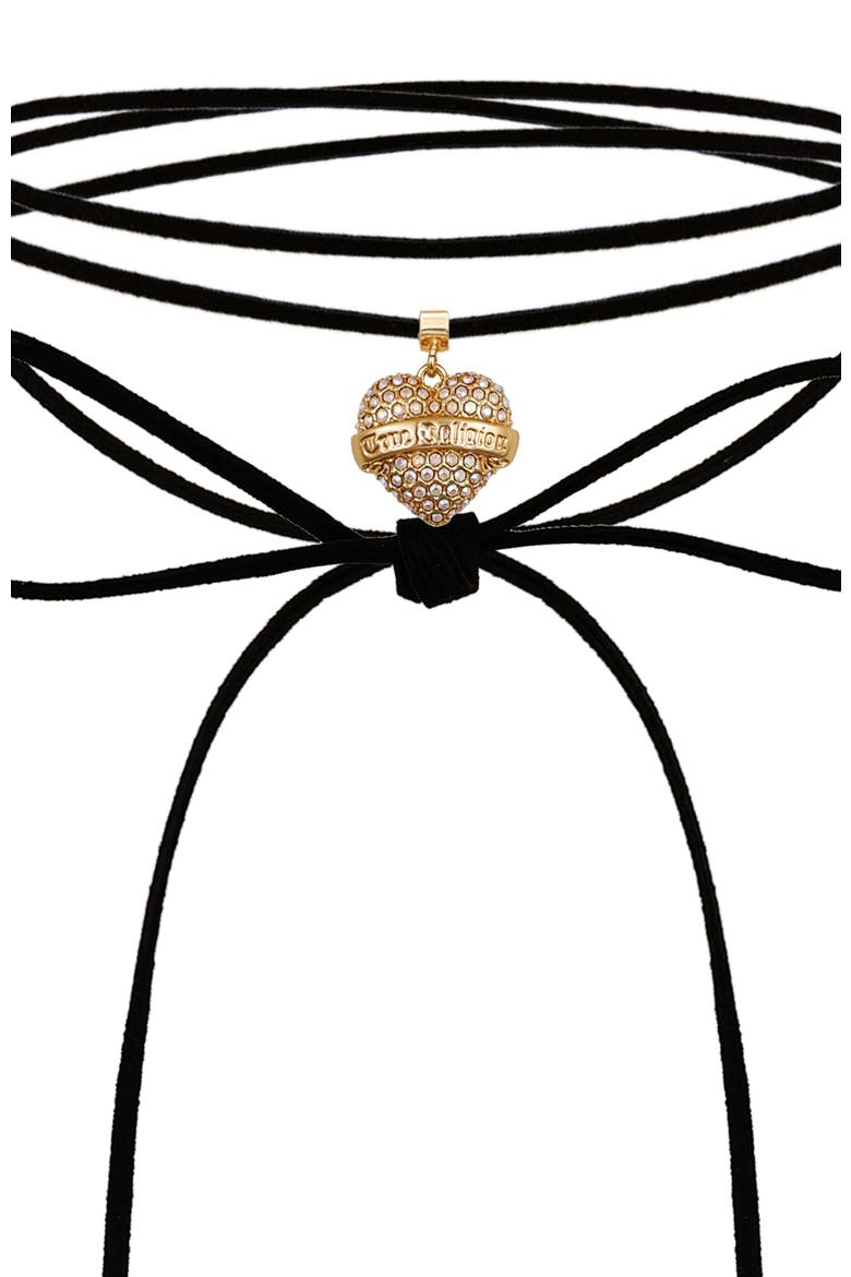 Suede choker necklace, Alternate, color, GOLDTONE