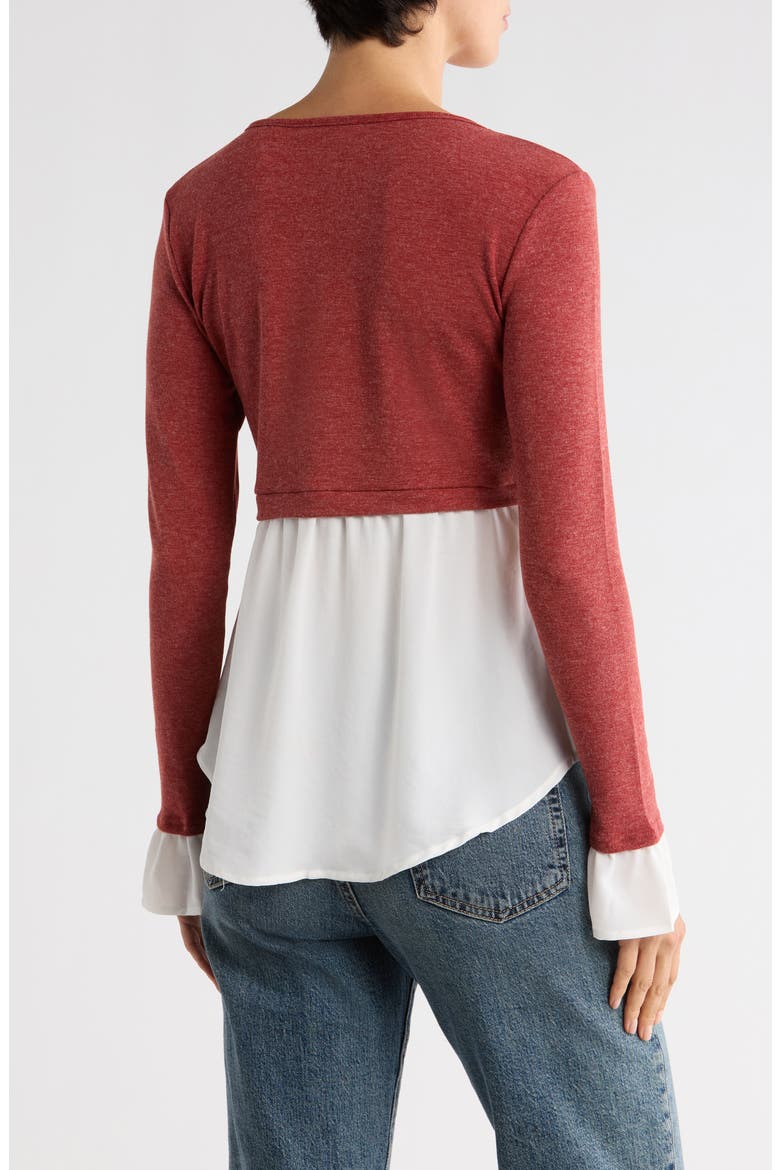Twofer Top, Alternate, color, RUST