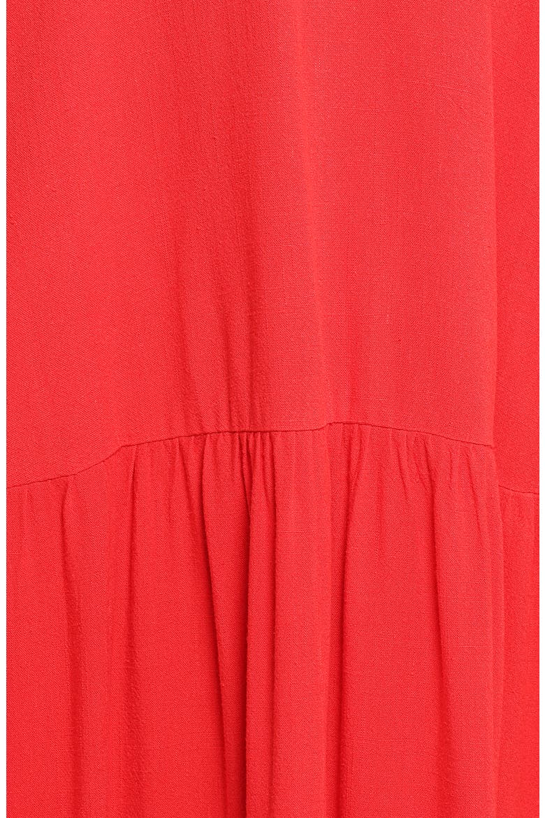 Almudena Midi Dress, Alternate, color, RED