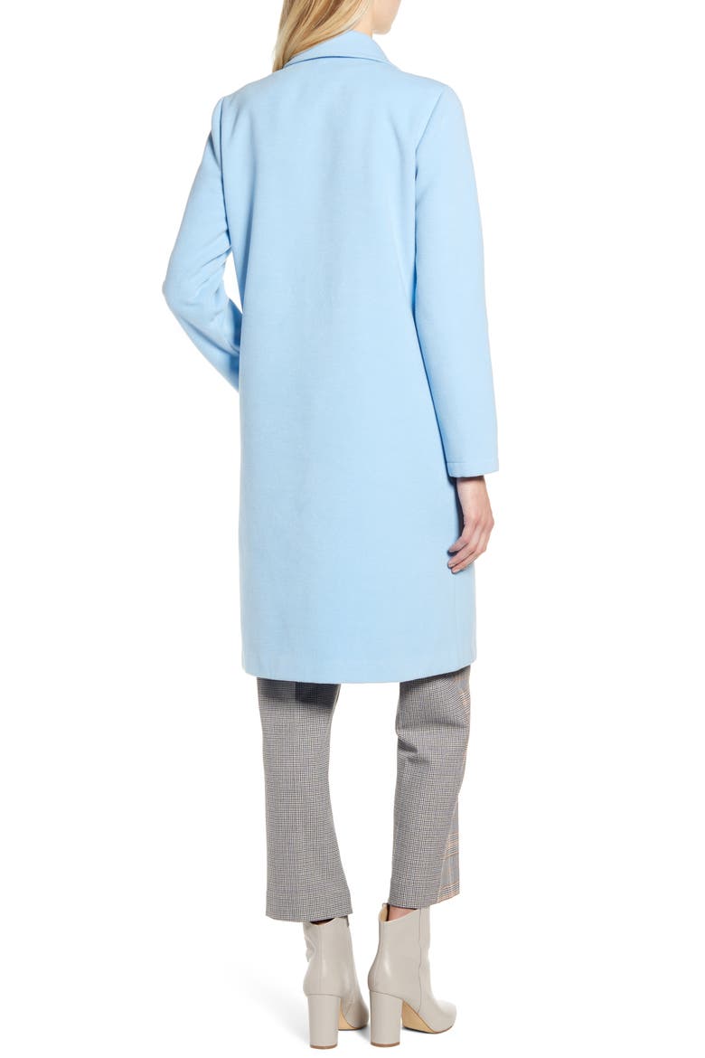 Lightweight Long Coat, Alternate, color, BRIGHT PERI
