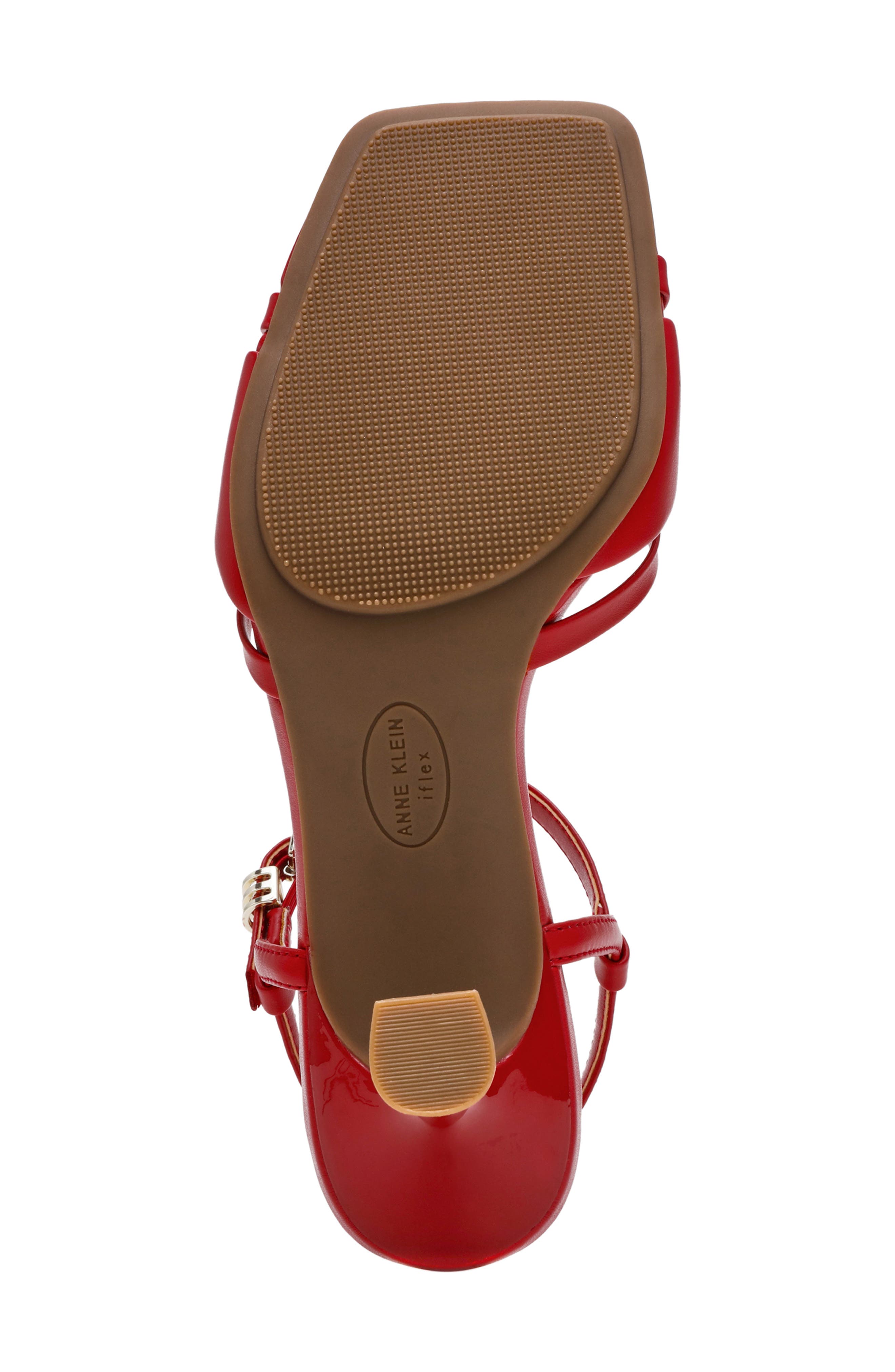 Jelena Ankle Strap Sandal, Alternate, color, RED