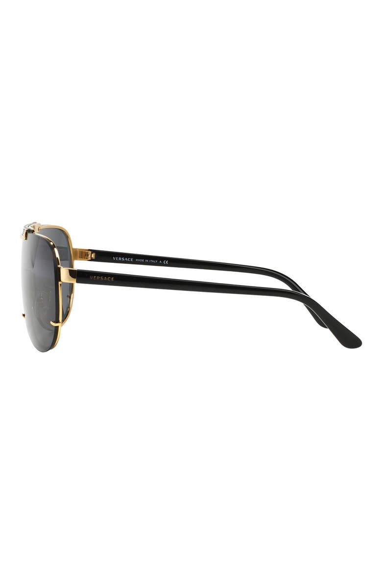 40mm Shield Sunglasses, Alternate, color, GOLD / DARK GREY