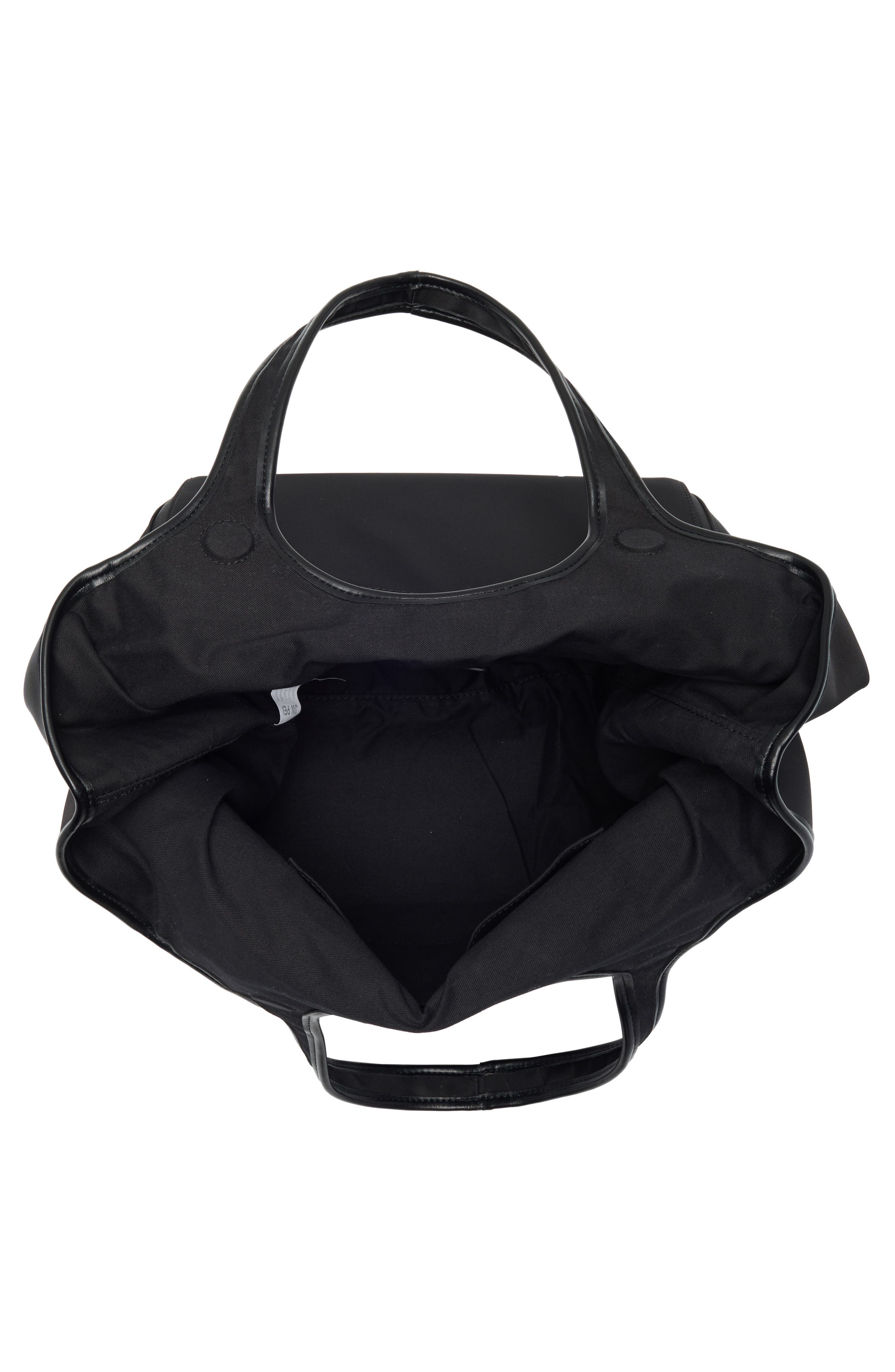 Eliana Nylon Tote, Alternate, color, BLACK