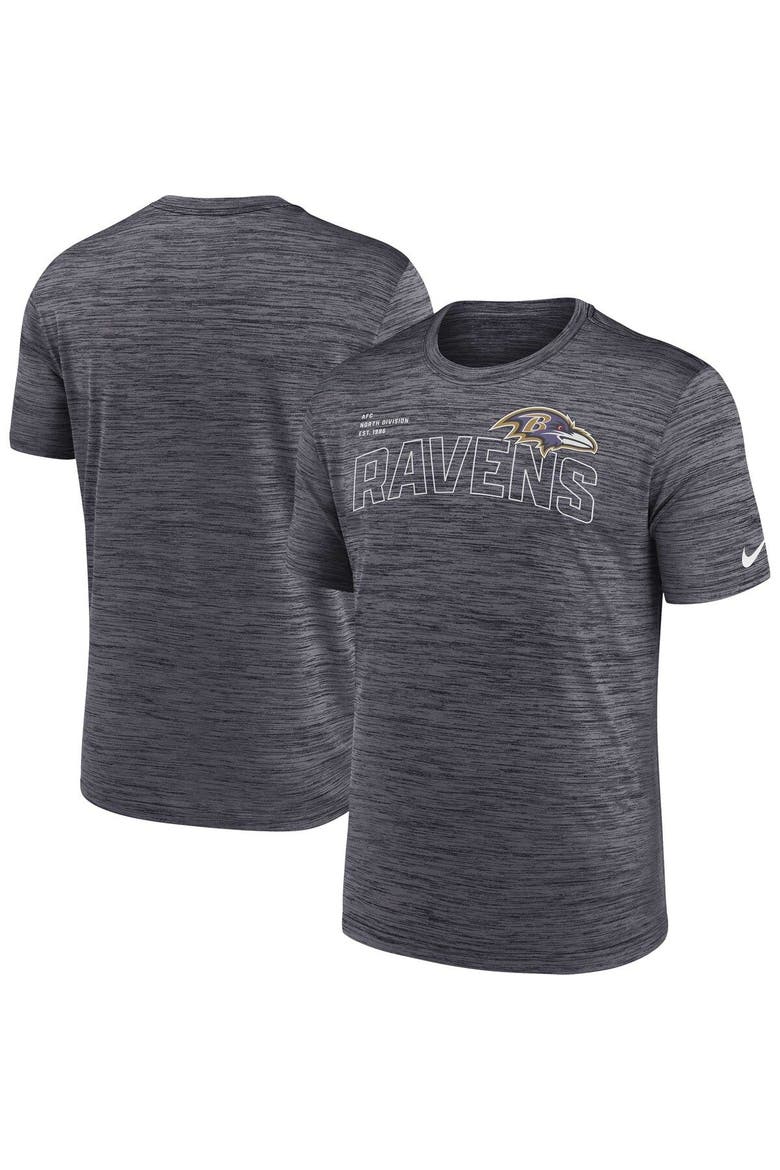Men's Nike  Black Baltimore Ravens Velocity Arch Performance T-Shirt, Main, color, Black