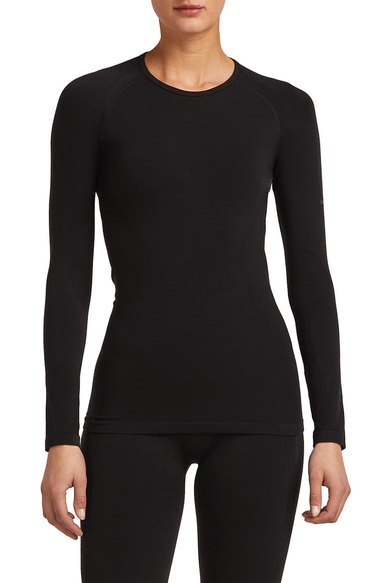 260 ZoneKnit™ Seamless Merino Wool Shirt, Main, color, BLACK