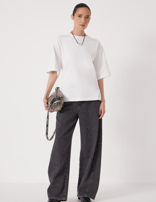 Hush Zip Detail Short Sleeve T-shirt In Neutral