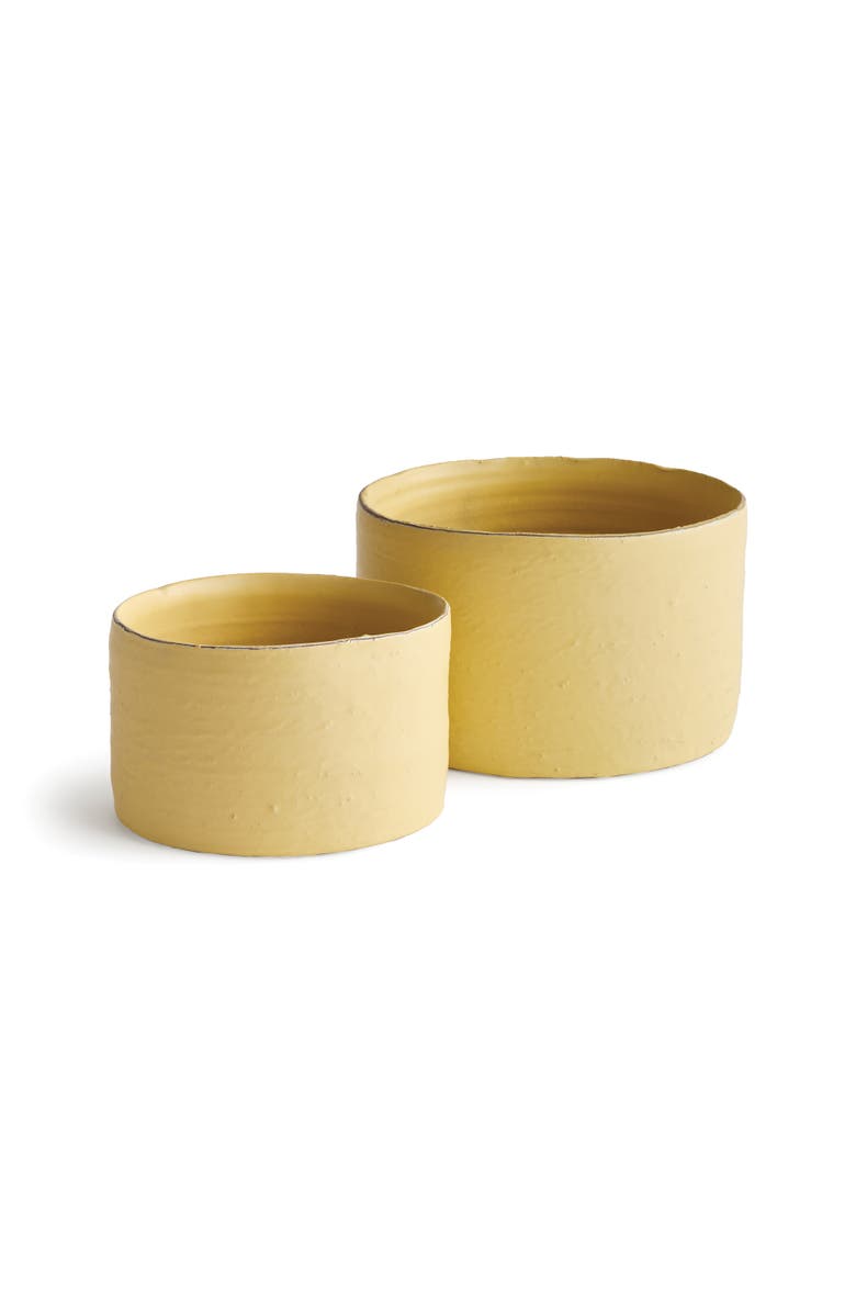 Napa Home & Garden Studio Cachepots Planters, Set of 2, Main, color, Yellow