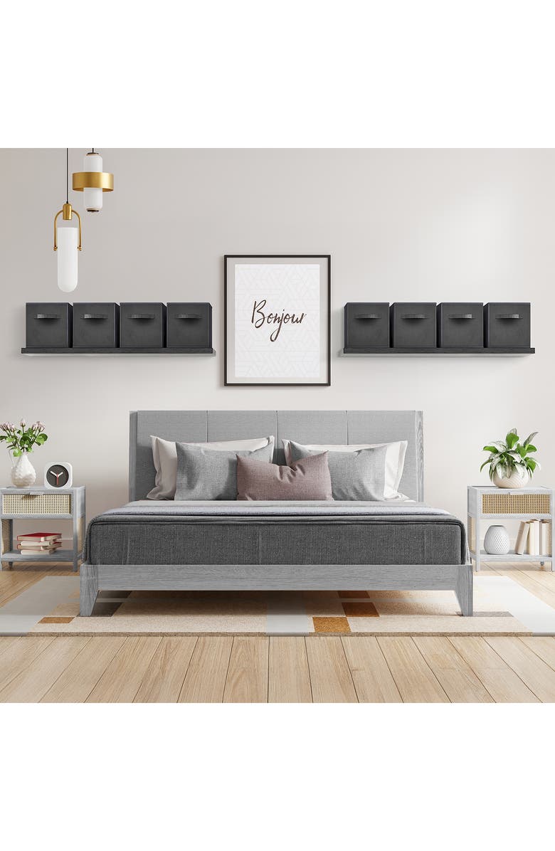 SORBUS 8-Pack Collapsible Storage Cubes, Alternate, color, Black