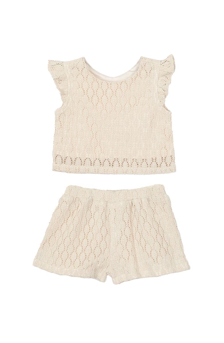 Mabel + Honey Capri Cutie Two Piece Set, Main, color, Ivory