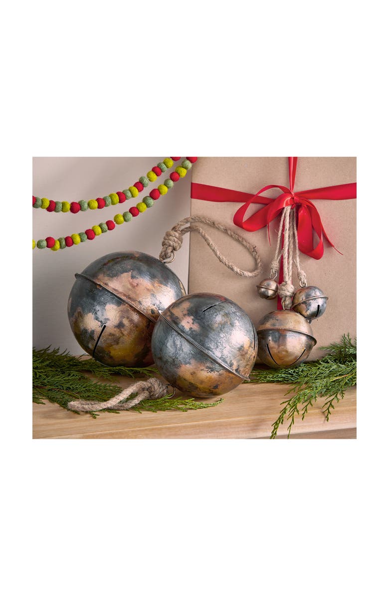 tag Sleigh Bell Extra Large Tree Ornaments Holiday Decor Gold, Alternate, color, Gold